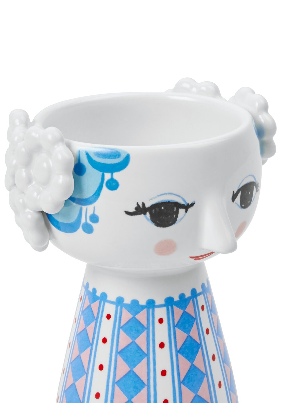 Eva lysestage, Blå - H9.5 cm.